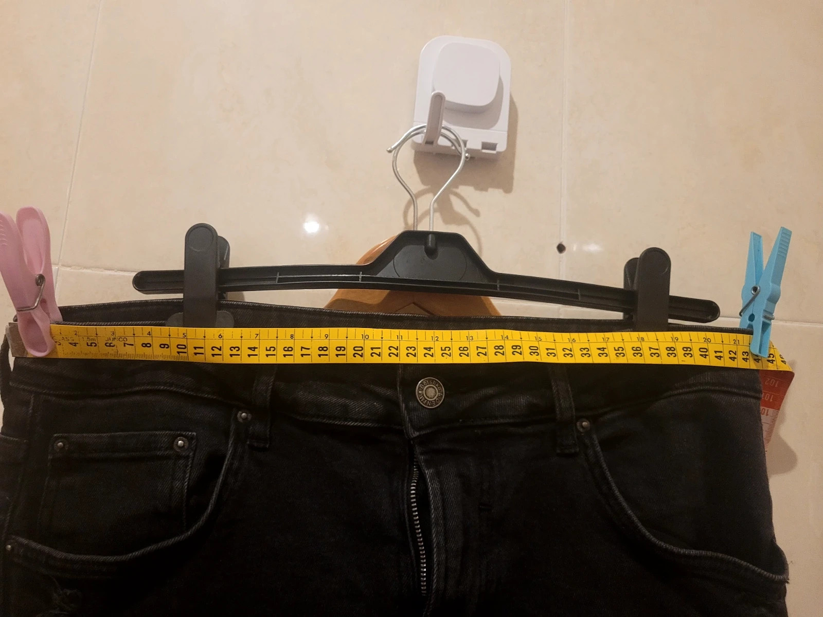 Pantalón vaquero Bershka negros Slim Talla L 44 – Bershka – taille L 4