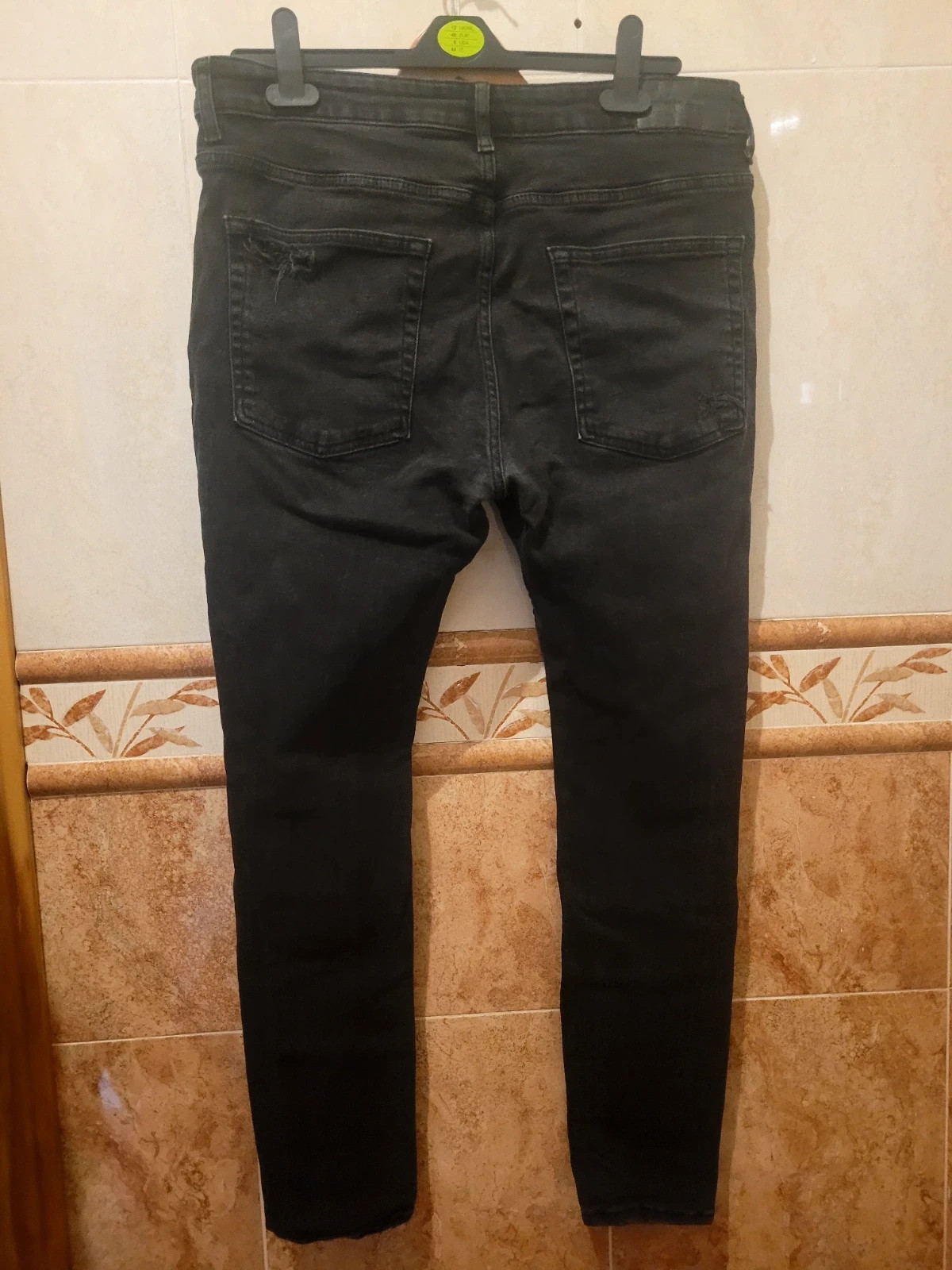 Pantalón vaquero Bershka negros Slim Talla L 44 – Bershka – taille L 3