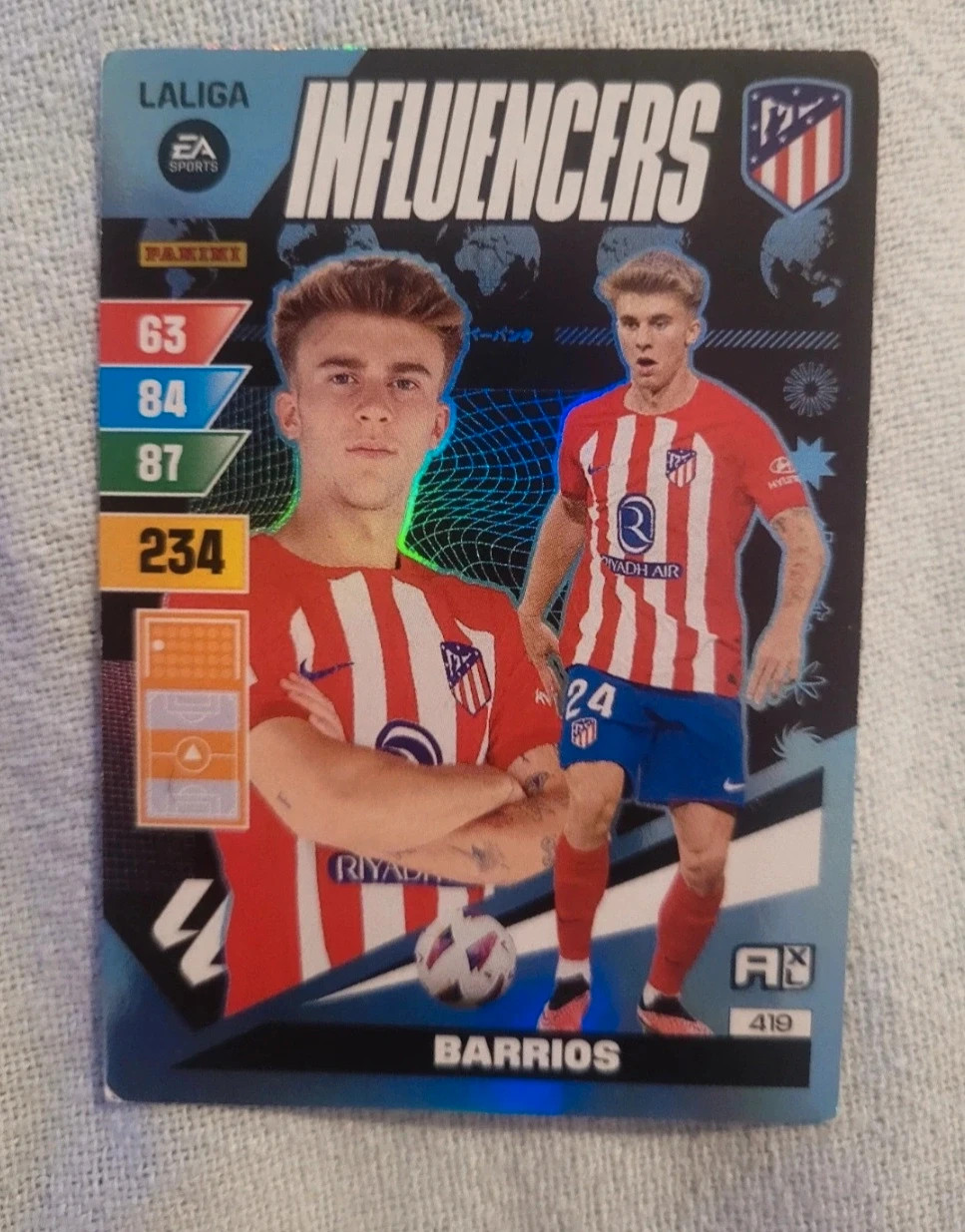 Carta Panini Adrenalyn XL 2023-24 - Pablo Barrios (Influencers)