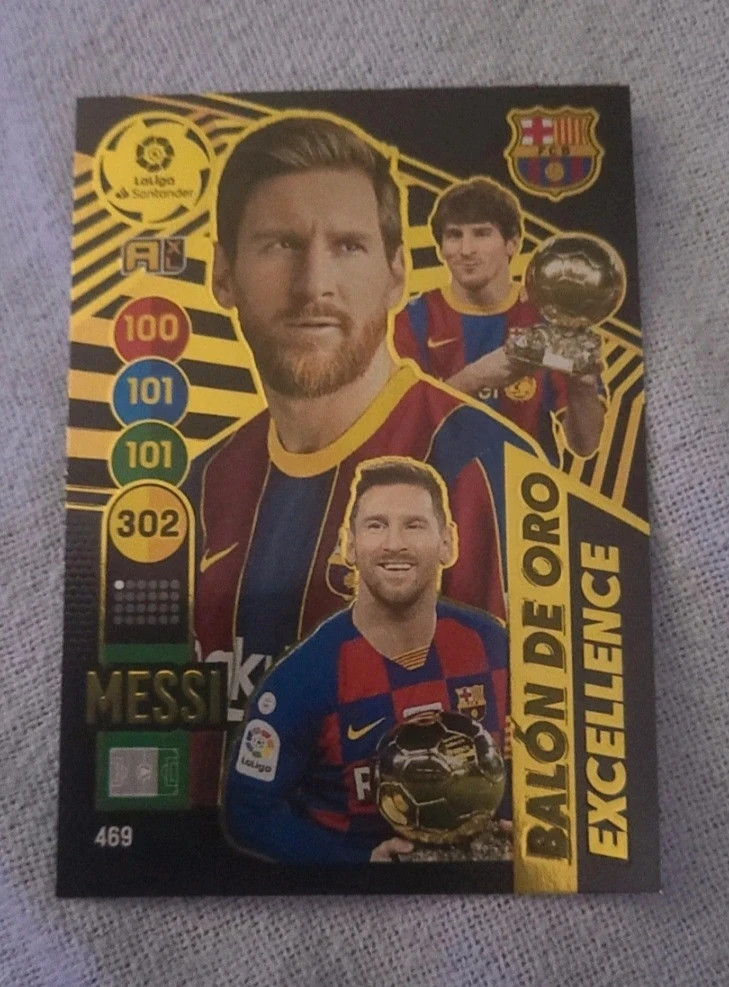Carta Messi Balón de Oro Excellence - Panini Adrenalyn XL 2020-21 - Barça