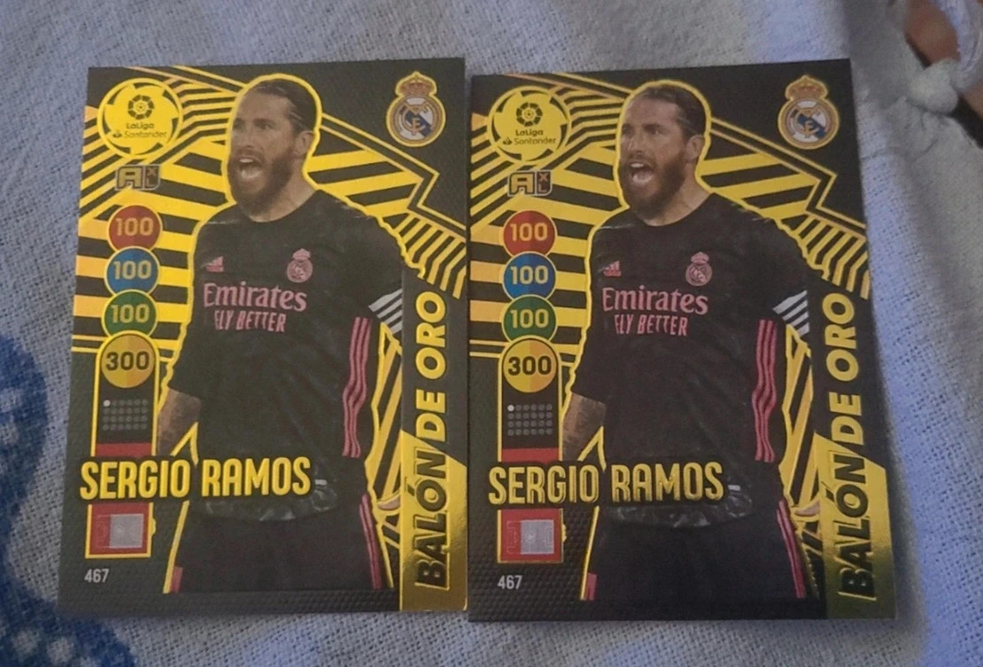 Sergio Ramos Balón de Oro 467 - Adrenalyn XL 2020-21 Panini (Pack x2)