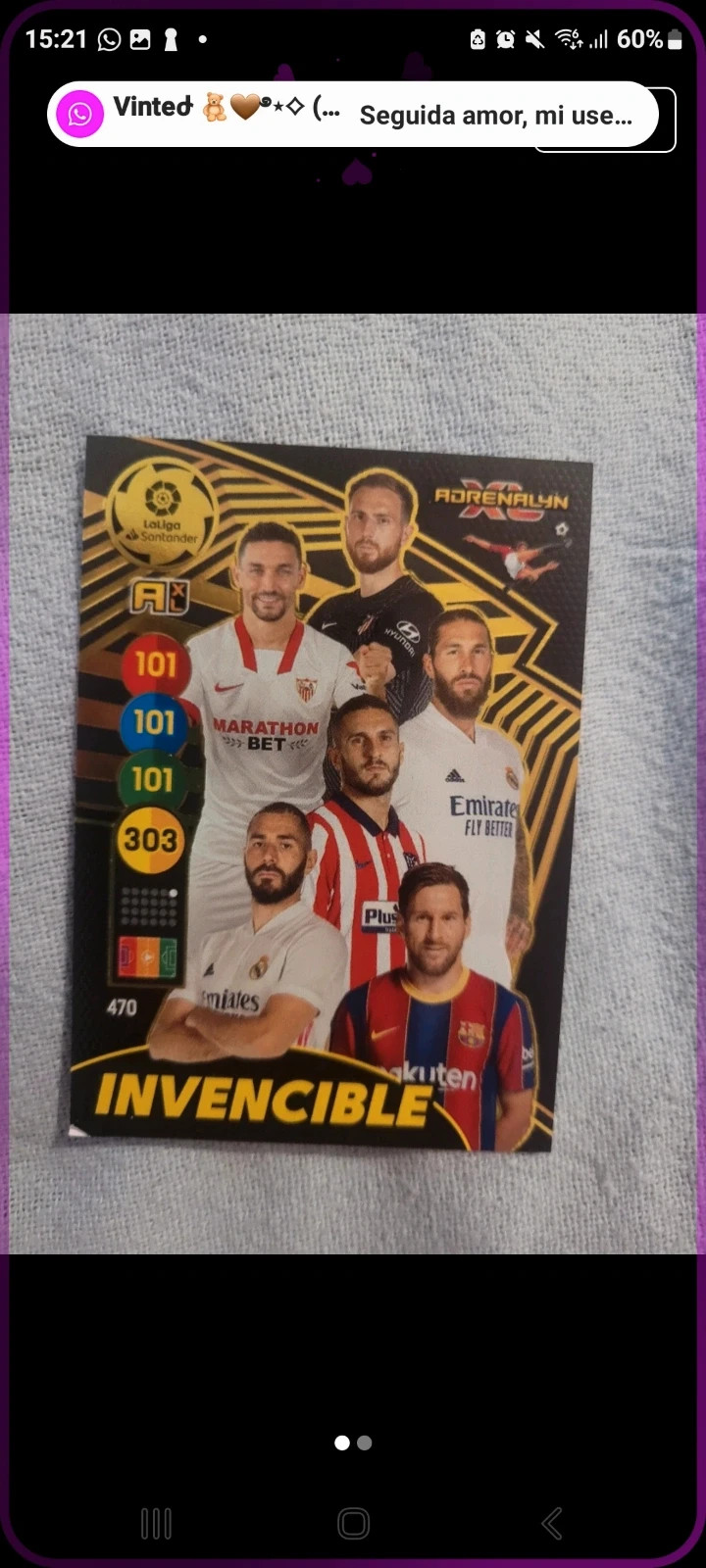 Carta Invencible 470 - Adrenalyn XL 2020-21 LaLiga Santander