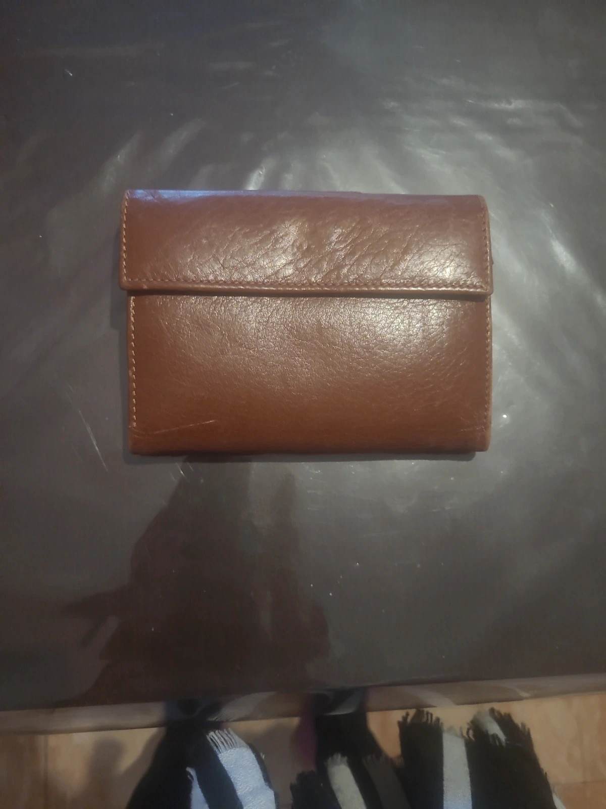 Cartera/Billetero vertical de piel RENZO - Marrón Chocolate – Renzo 5