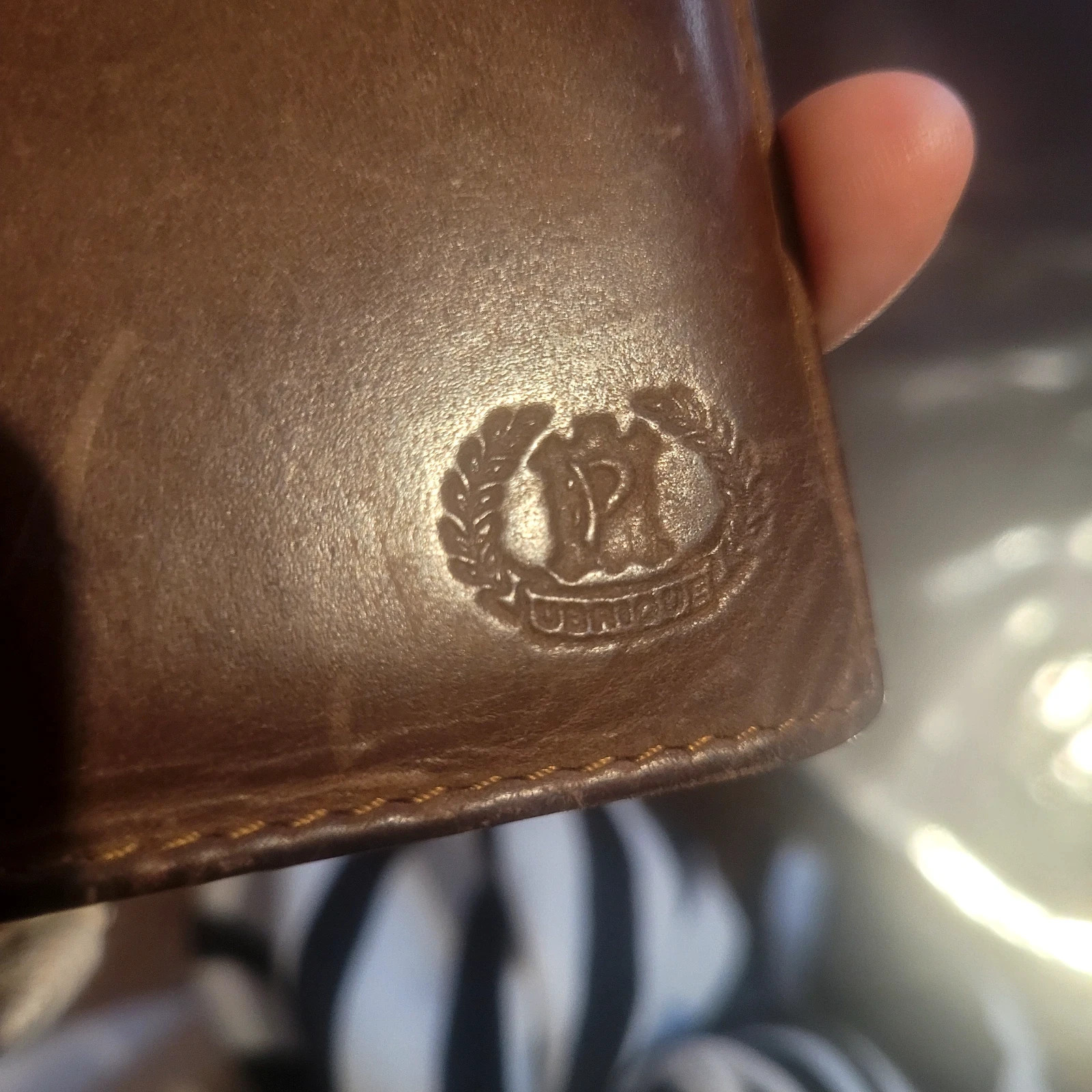 Cartera de piel auténtica de Ubrique - Marrón vintage – Ubrique 3