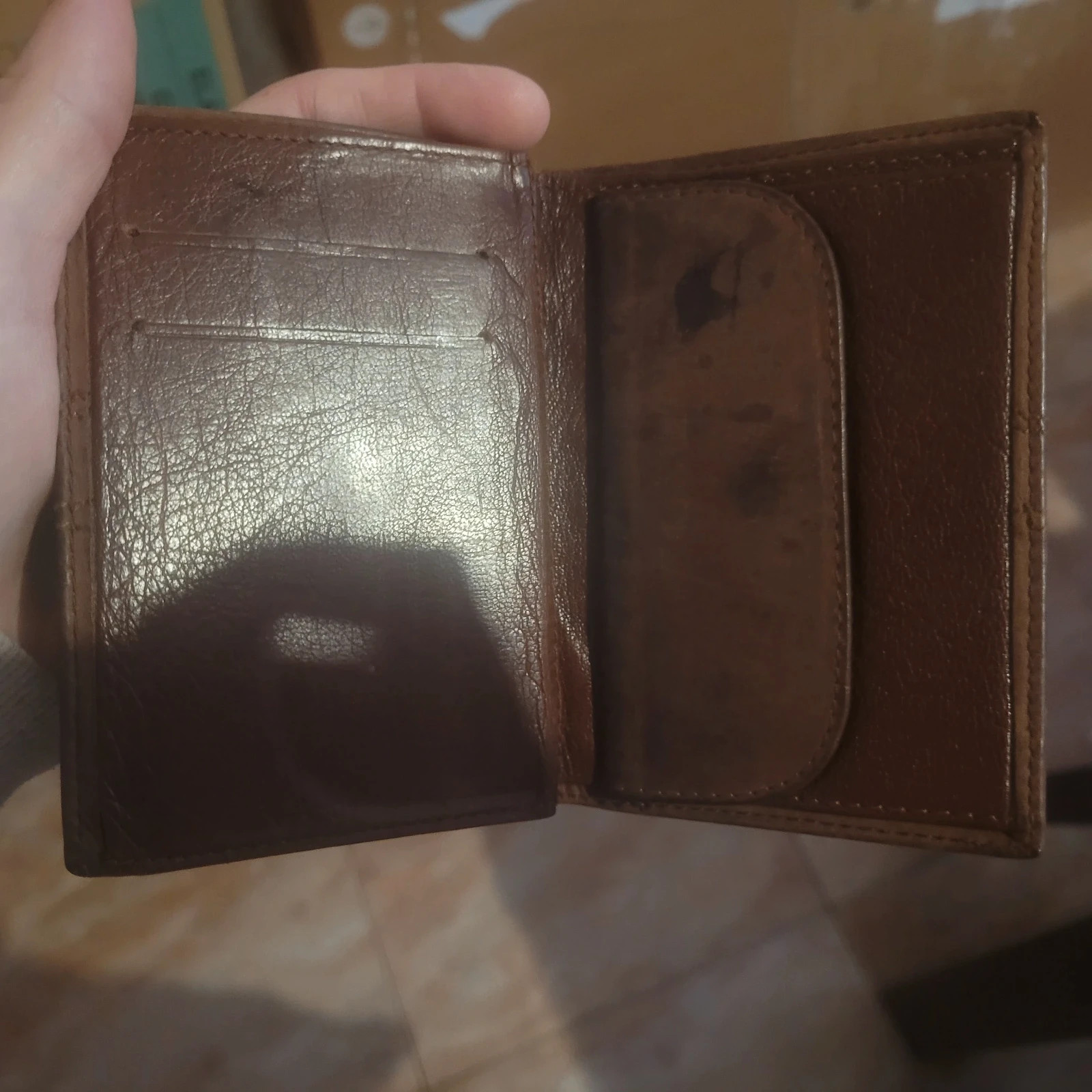 Cartera de piel auténtica de Ubrique - Marrón vintage – Ubrique 4