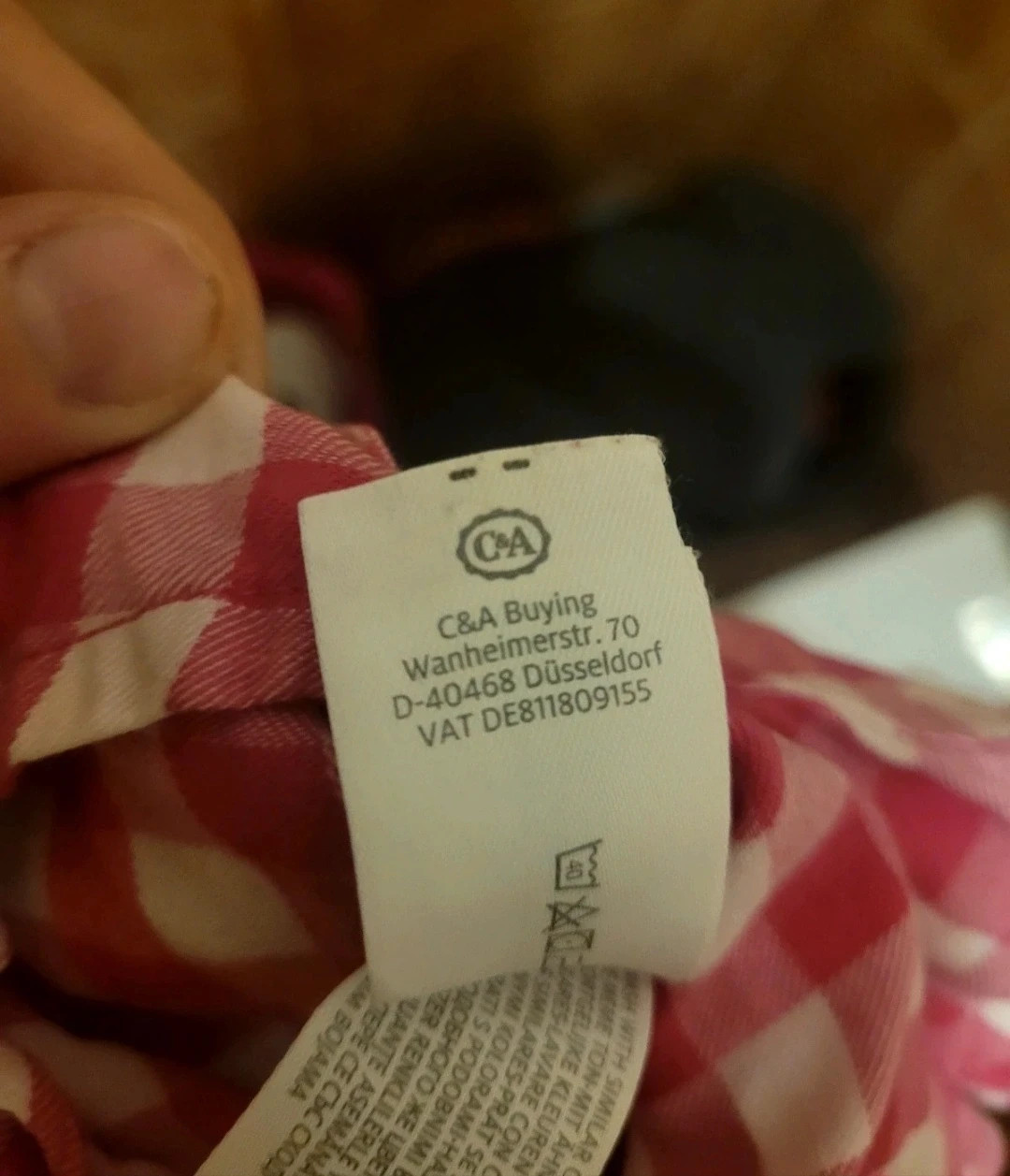 Camisa de cuadros vichy rosa Palomino (C&A) – C&A – taille 6 ans / 116 cm 3