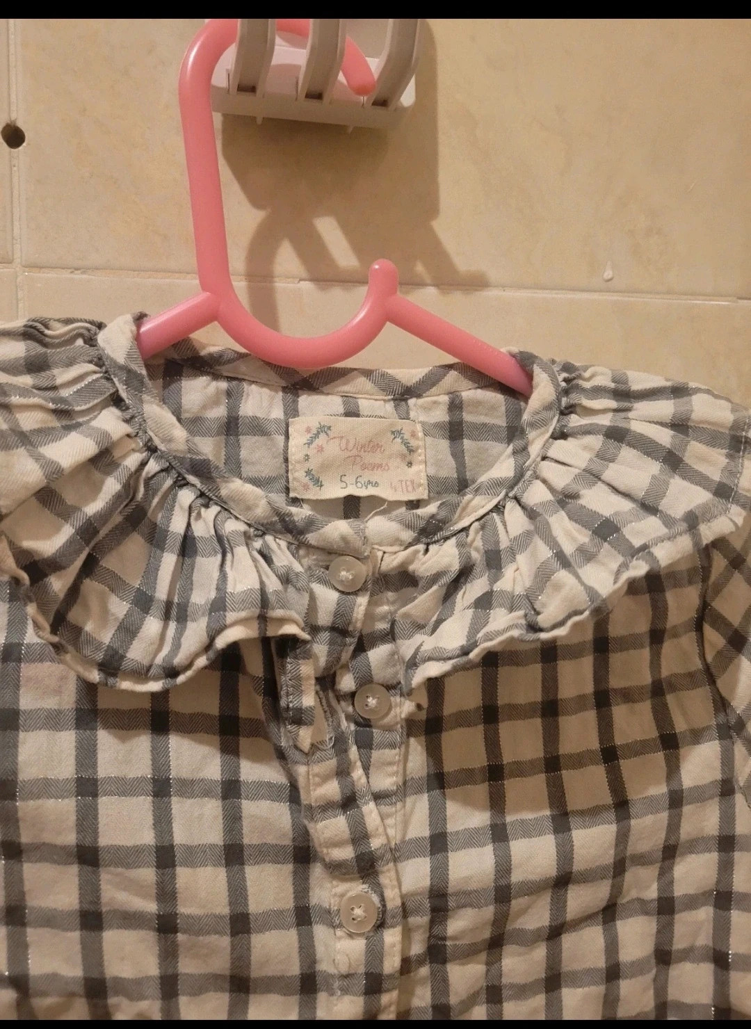Blusa de cuadros con cuello volante - Winter Poems – winter poems – taille 5 ans / 110 cm 2