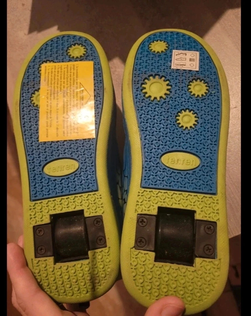 Zapatillas con ruedas tengren – Azul y Lima - Talla 38 con caja – tengren – taille 38 2