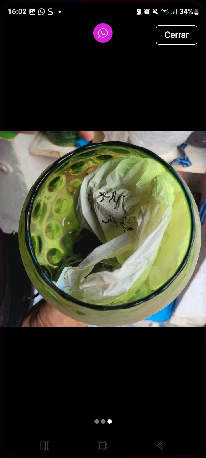 Copa de cristal verde – Cristal 3