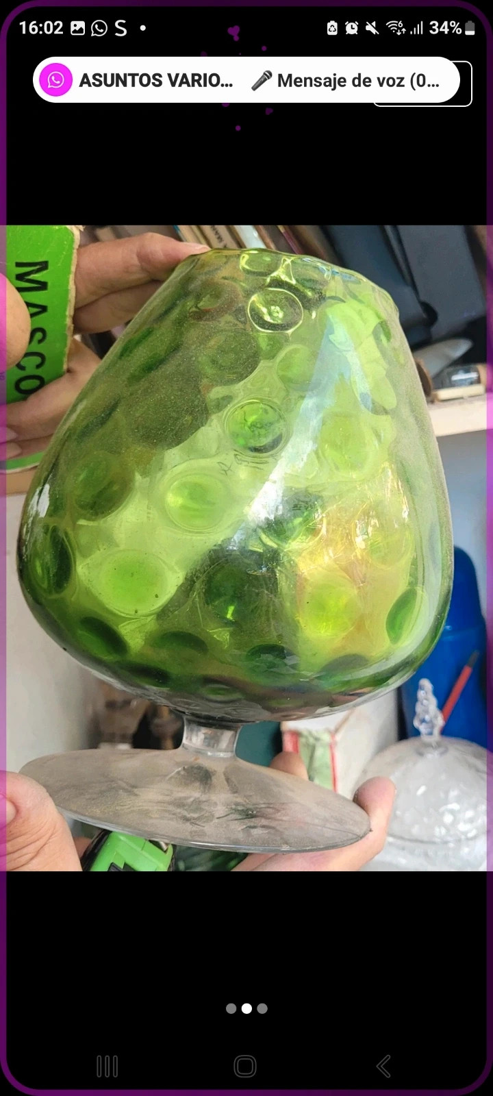 Copa de cristal verde – Cristal 2