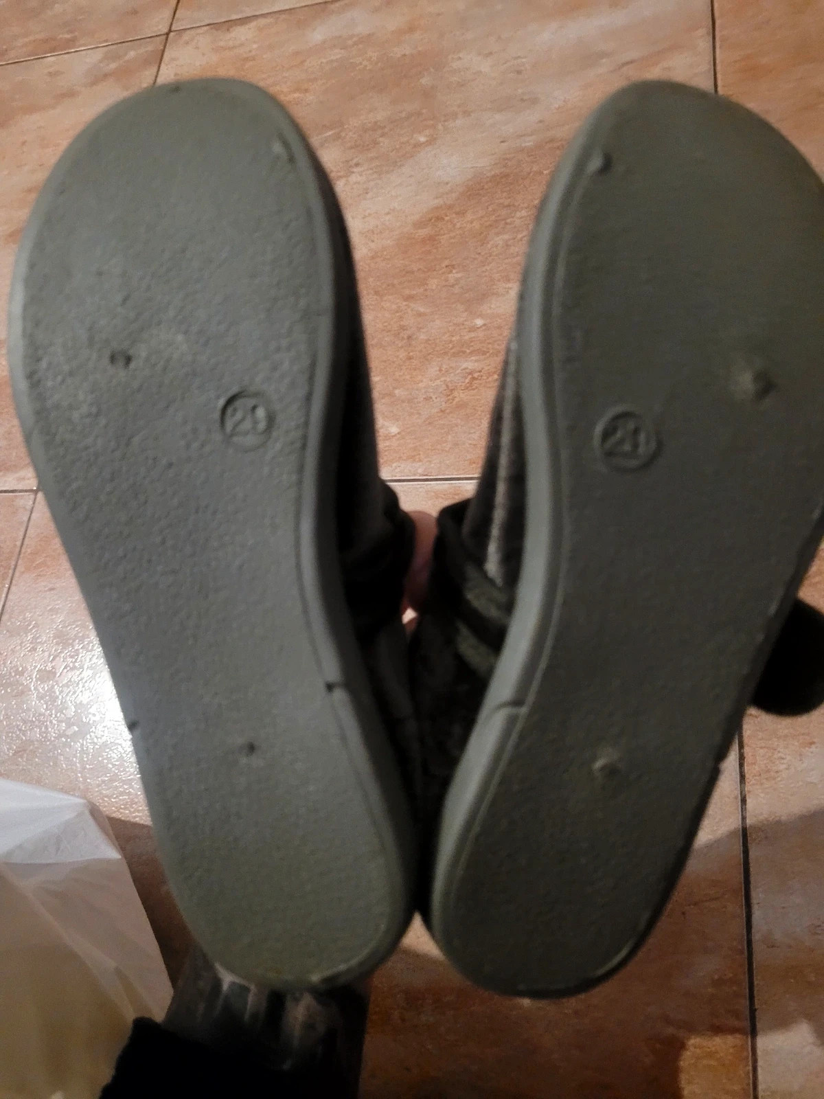Zapatillas de tela con cierre de velcro – Talla 28 – TEX – taille 28 3