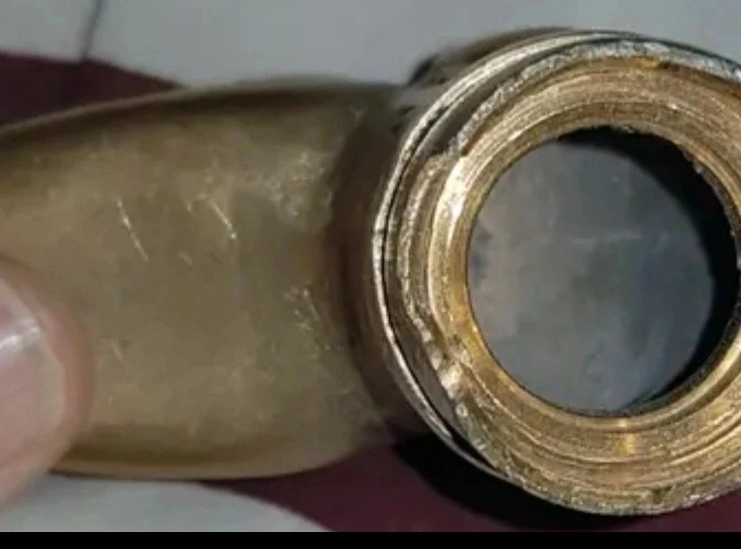 Mango de bastón con cabeza de perro mazizo de bronce – bronce 3