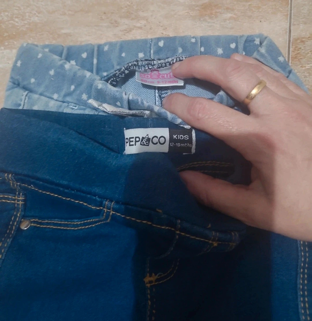 Pantalones vaqueros de niña – sfera, prenatal, Pep&co, so cute – taille 12-18 mois / 80 cm 2