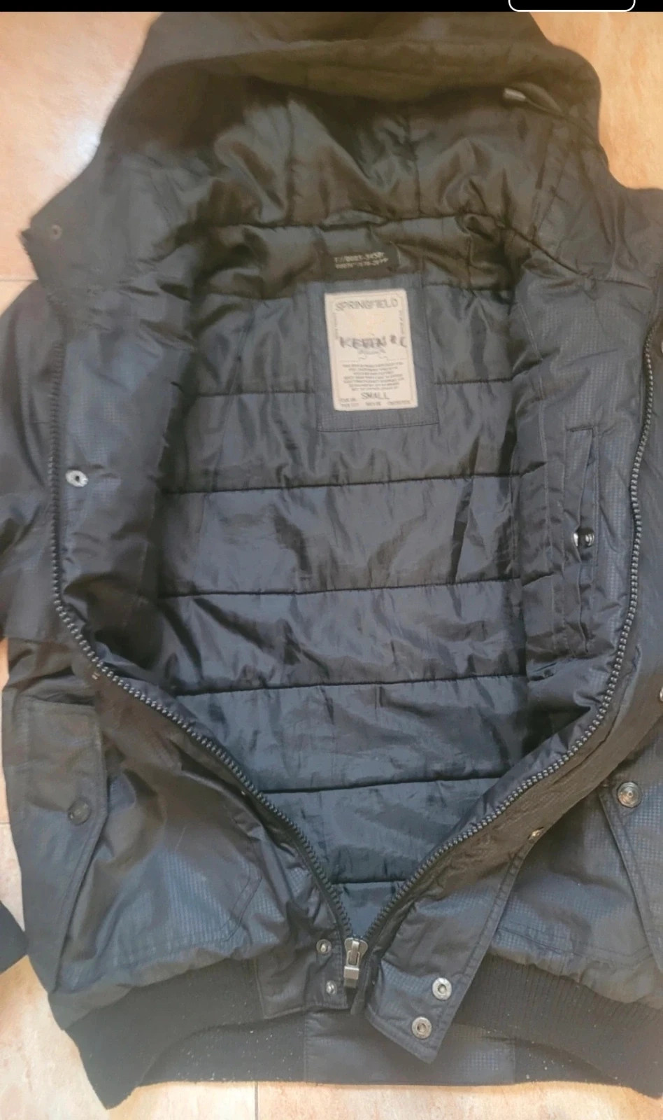 Chaqueta negra con capucha – Springfield – taille M 2