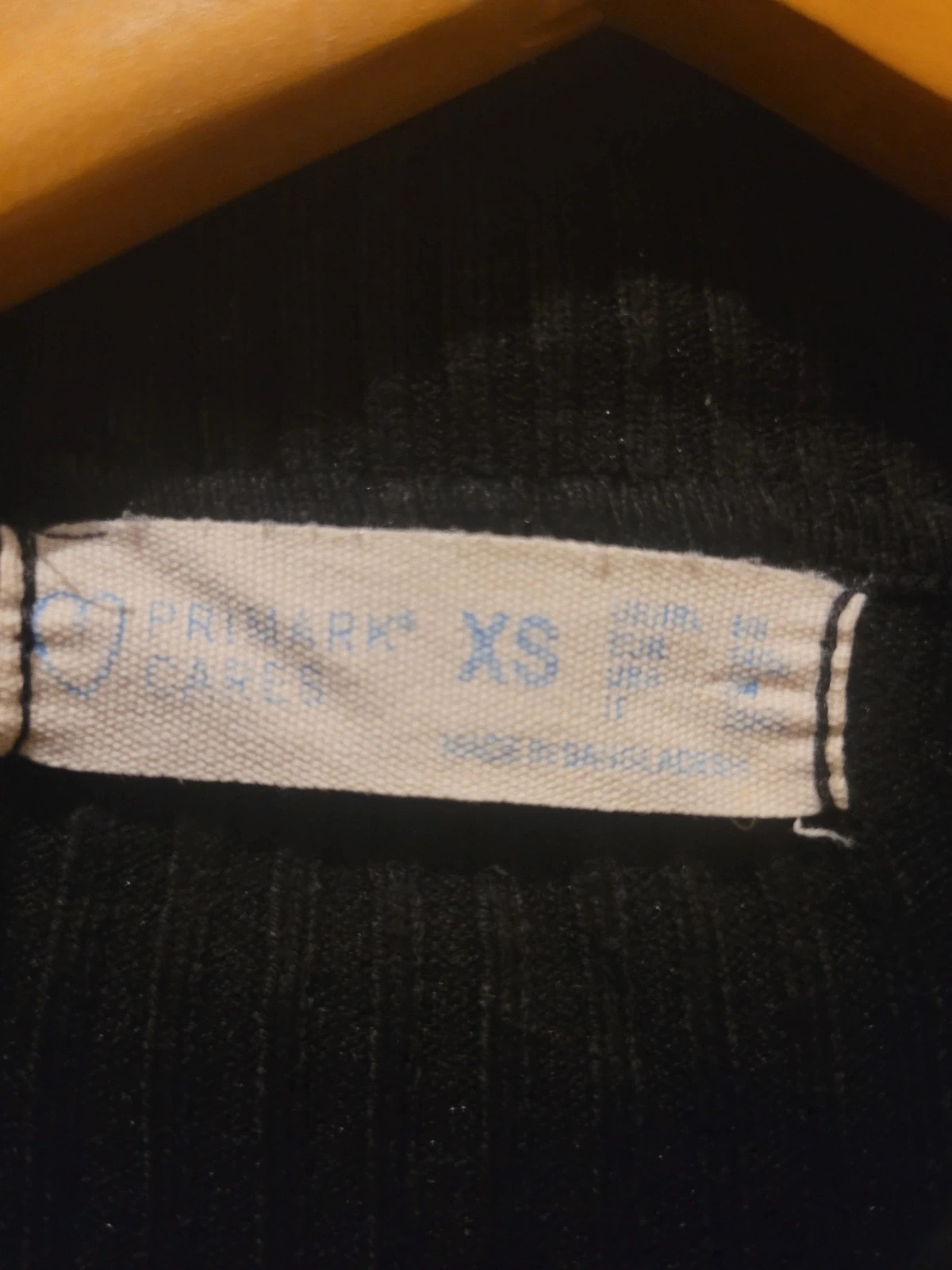 Jersey negro de canalé cuello alto Primark XS – Primark – taille XS / 34 / 6 3