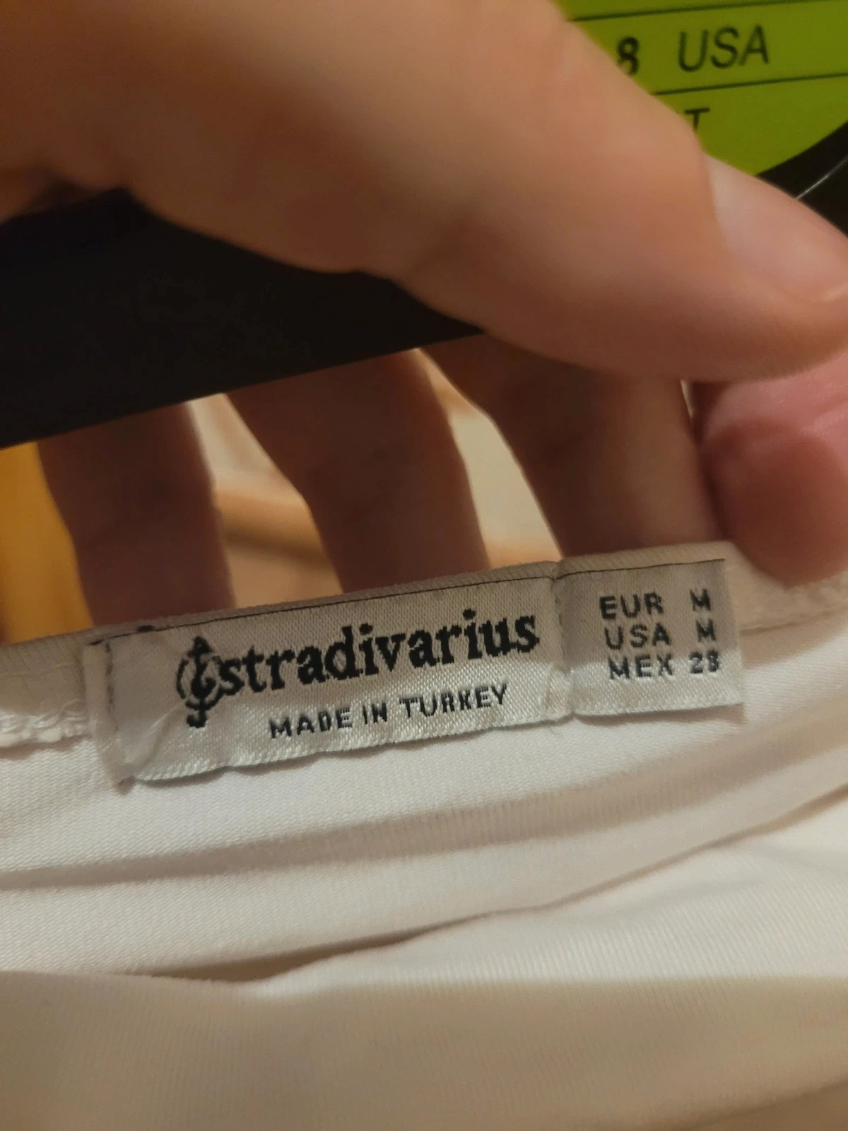 Top palabra de honor blanco elástico Stradivarius Talla M – Stradivarius – taille M / 38 / 10 3
