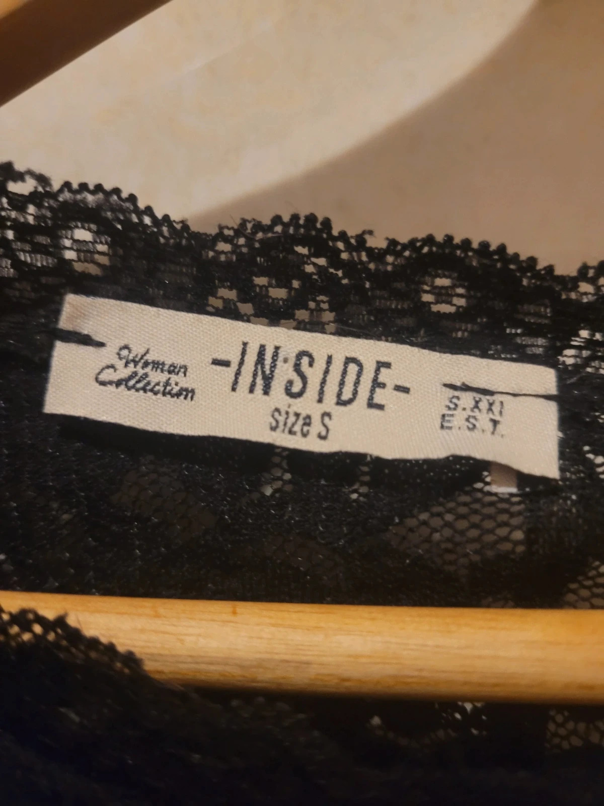 Body negro de encaje - Talla S - – Inside – taille S / 36 / 8 4