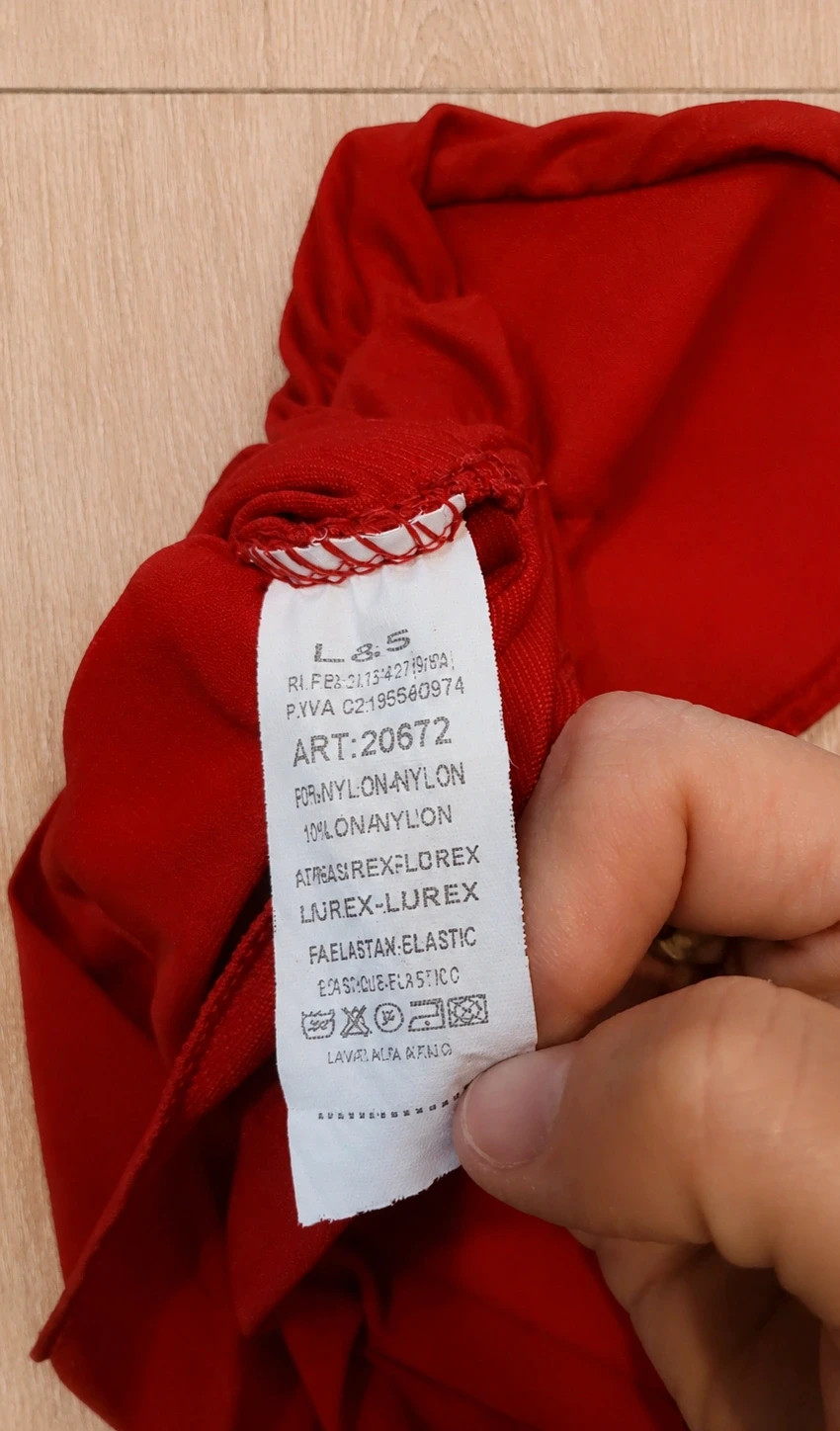 Body rojo drapeado palabra de honor L&S talla S – L&S – taille S / 36 / 8 3