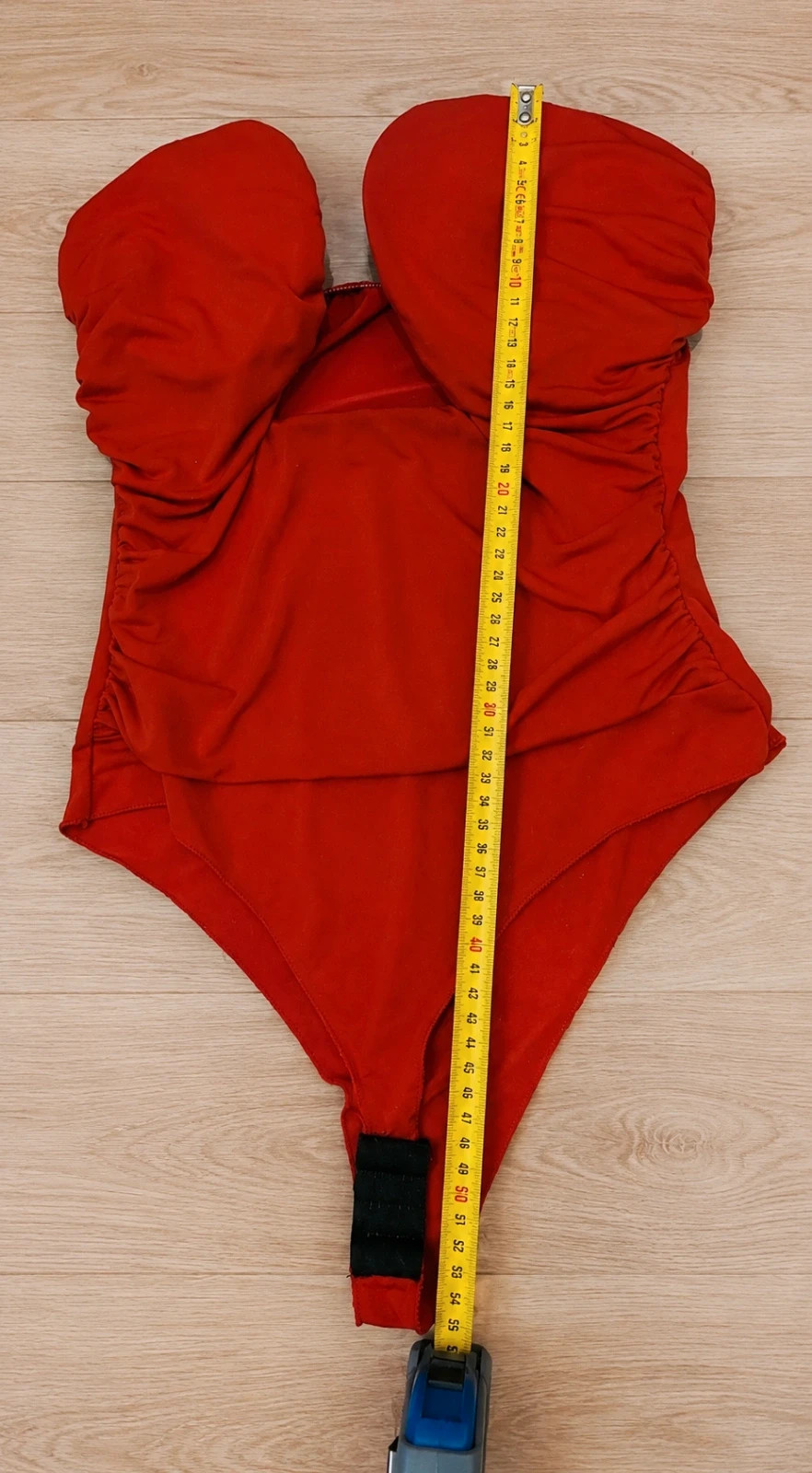 Body rojo drapeado palabra de honor L&S talla S – L&S – taille S / 36 / 8 5