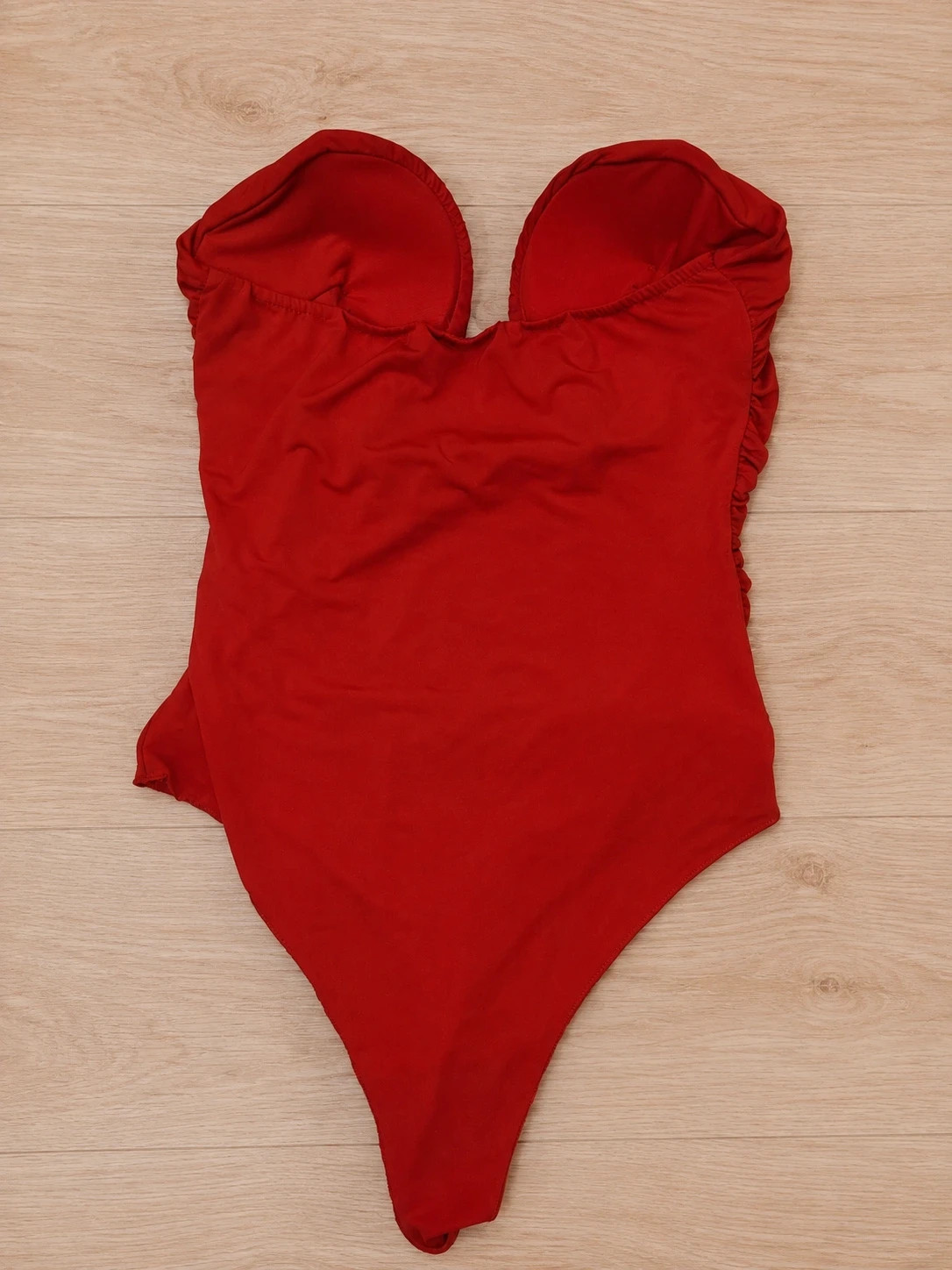 Body rojo drapeado palabra de honor L&S talla S – L&S – taille S / 36 / 8 2