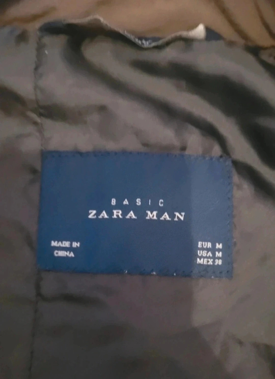 Chaqueta estilo bomber caqui con cremallera diagonal Zara Man M – Zara Man – taille M 2
