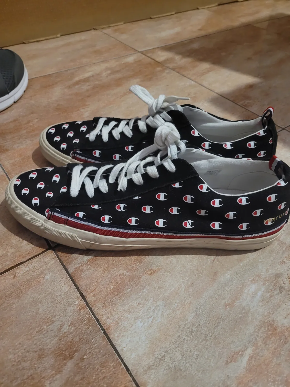Zapatillas Champion de lona negras estampadas – Champion – taille EU 45 2