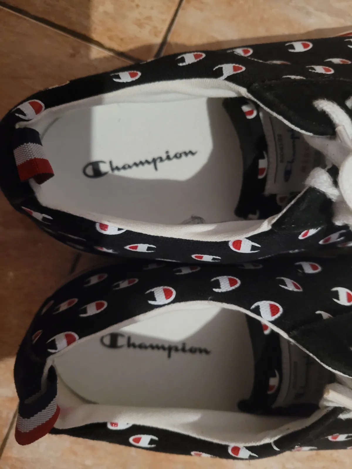 Zapatillas Champion de lona negras estampadas – Champion – taille EU 45 5