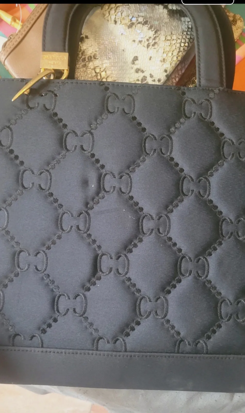 Bolso de mano negro castellar París  – Castella paris – taille S 3