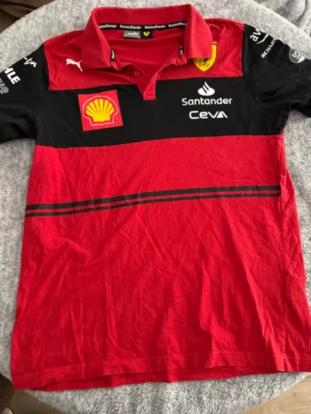 Polo Puma rojo negro