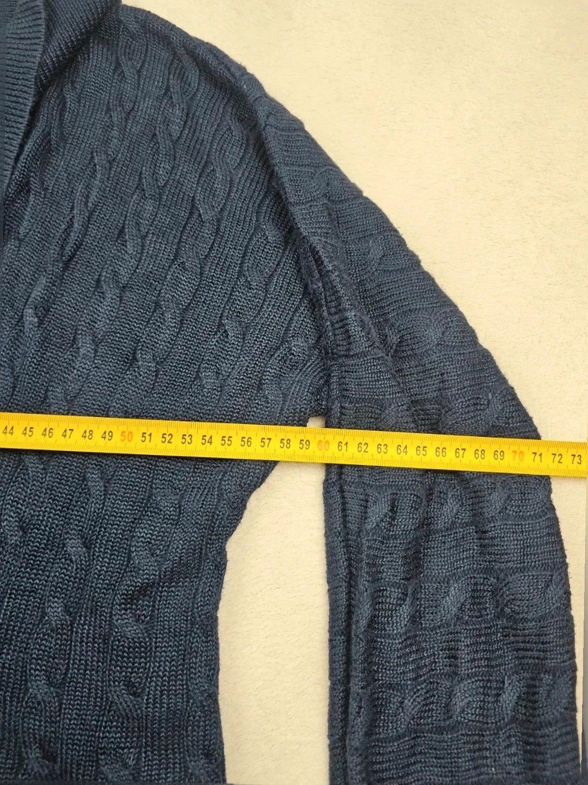 Gilet Torsadé cableknit bleu marine Ralph lauren - XL – Ralph Lauren – taille XL / 42 / 14 5