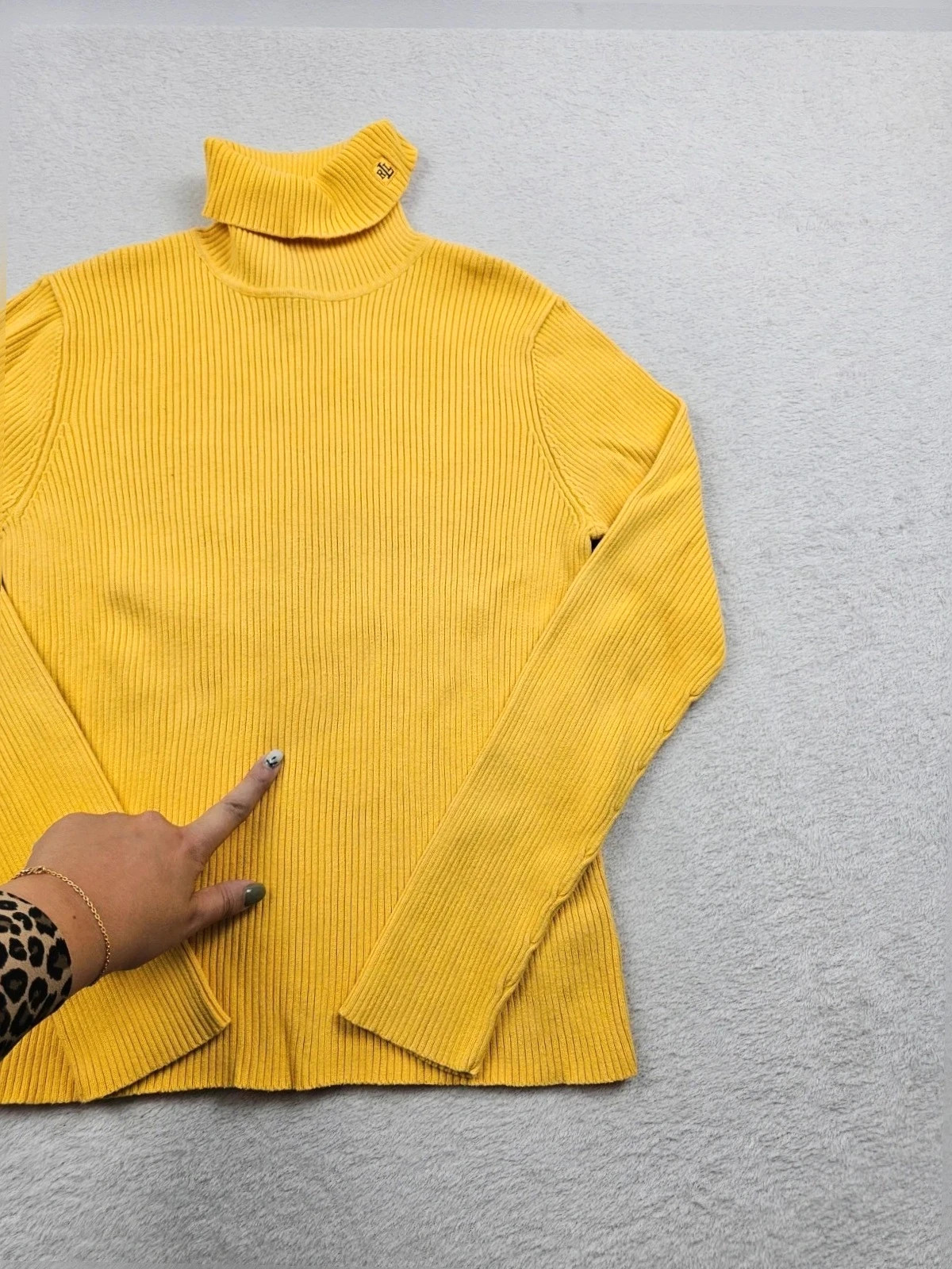 Pull col Roulé Ralph lauren Jaune M – Ralph Lauren – taille M / 38 / 10 2