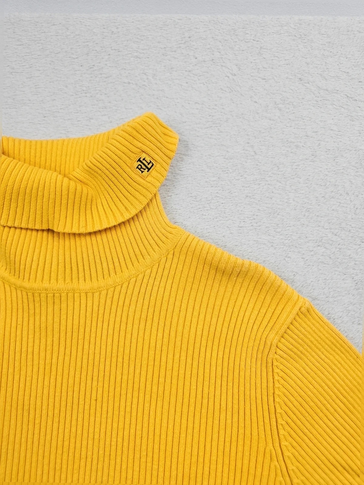 Pull col Roulé Ralph lauren Jaune M – Ralph Lauren – taille M / 38 / 10 5