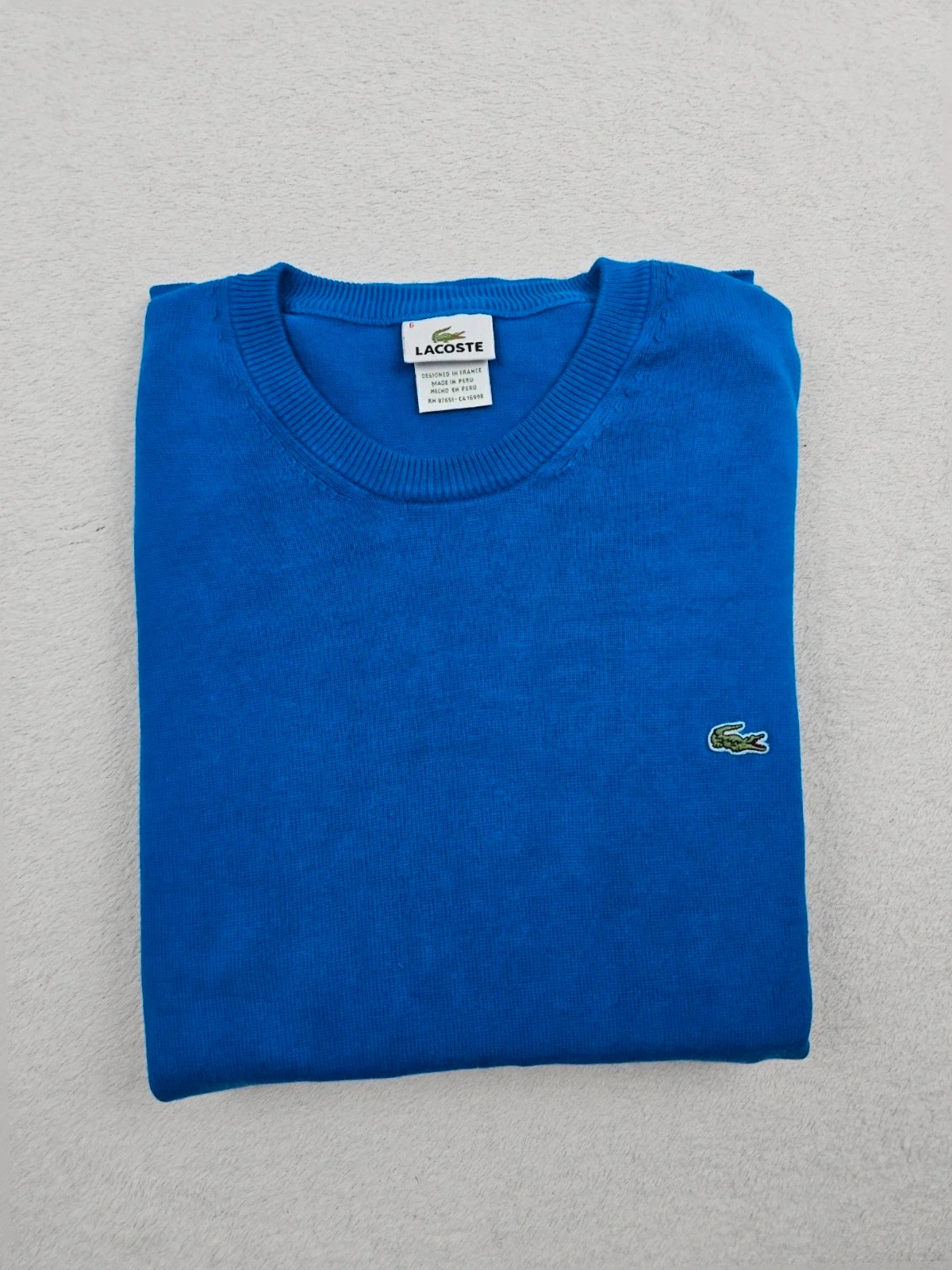 Pull lacoste Bleu Taille 6 / XL