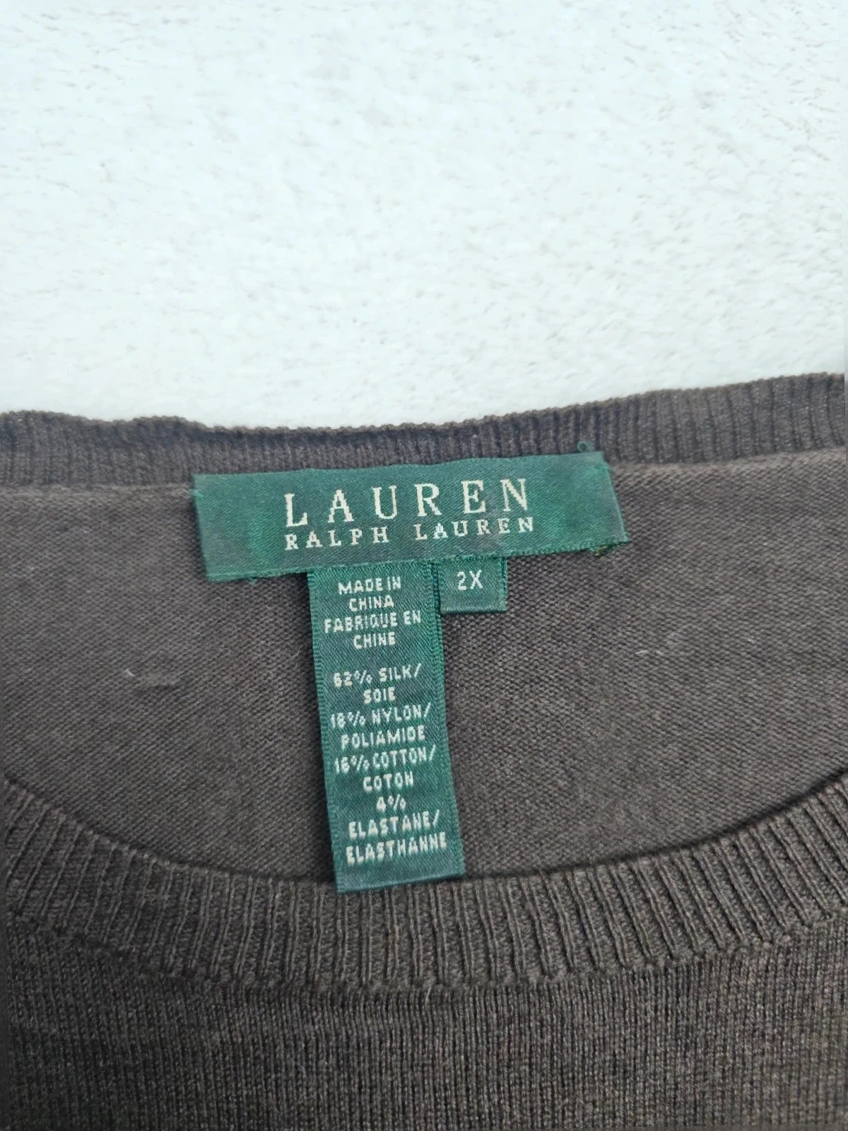 Pull / sweater Ralph lauren marron 2X – Ralph Lauren – taille XXL / 44 / 16 5
