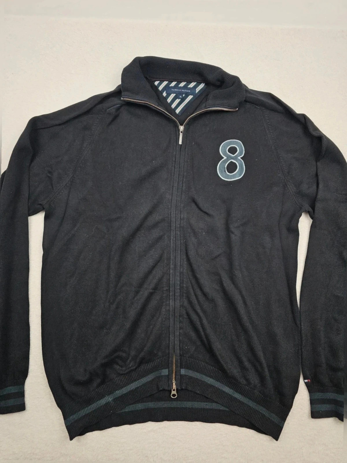 Veste full zip tommy hilfiger Noir / bleu taille XL – Tommy Hilfiger – taille XL 2