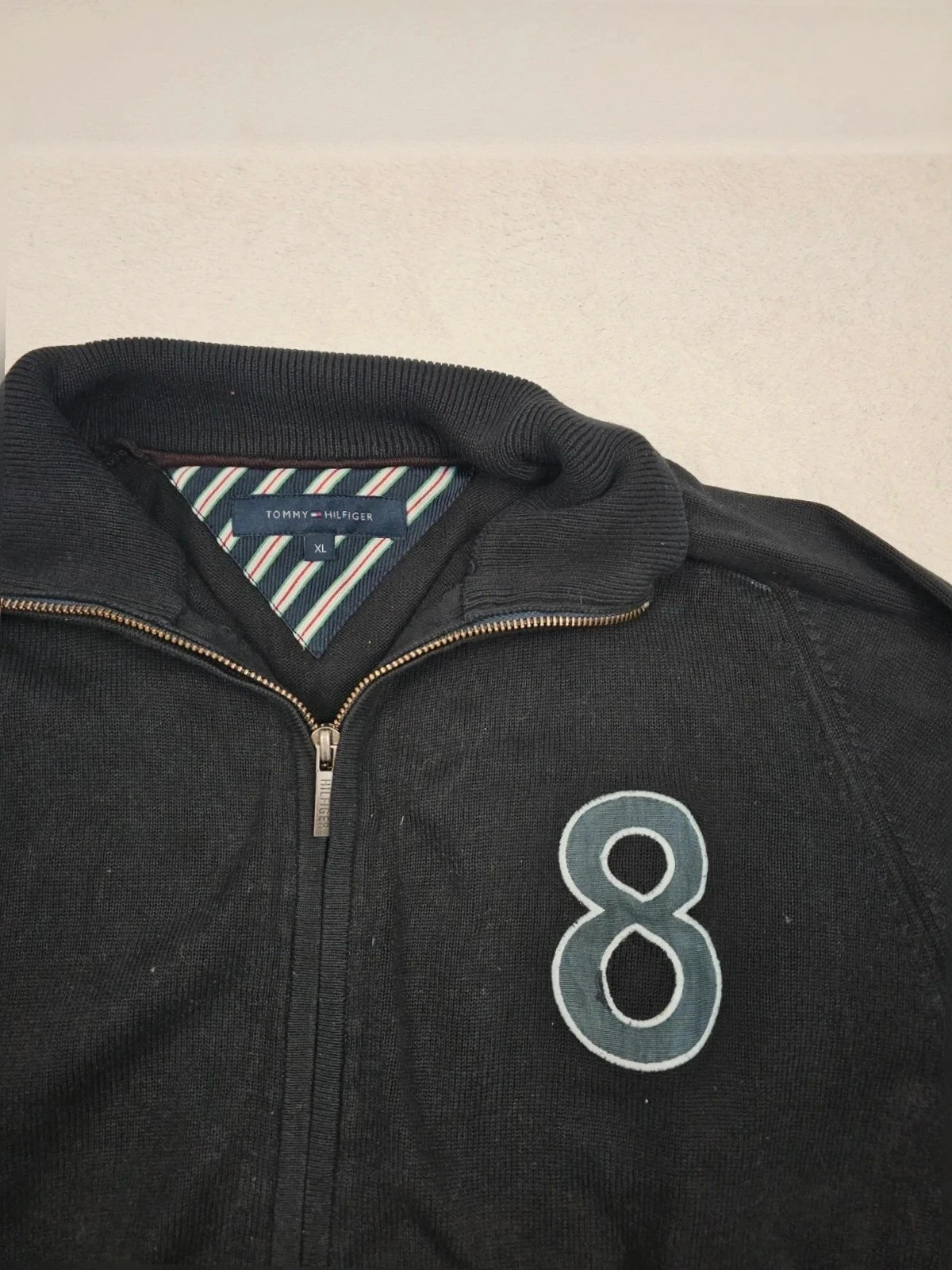 Veste full zip tommy hilfiger Noir / bleu taille XL – Tommy Hilfiger – taille XL 3
