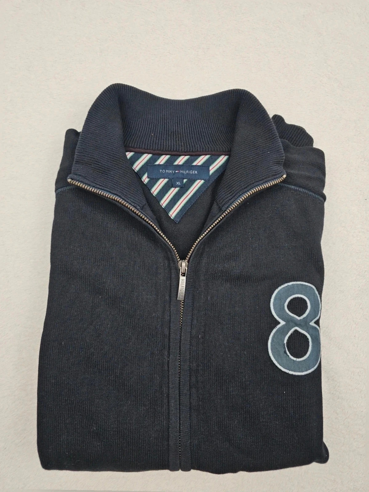 Veste full zip tommy hilfiger Noir / bleu taille XL