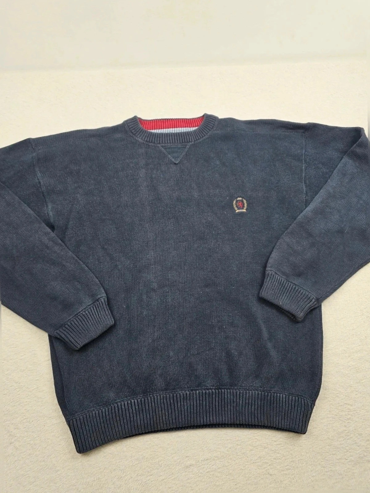 Pull vintage / Vintage sweater Tommy hilfiger Bleu Marine L