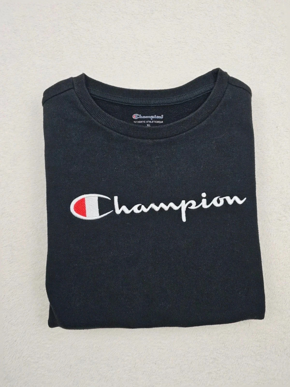 Sweat Champion noir / black sweatshirt XL