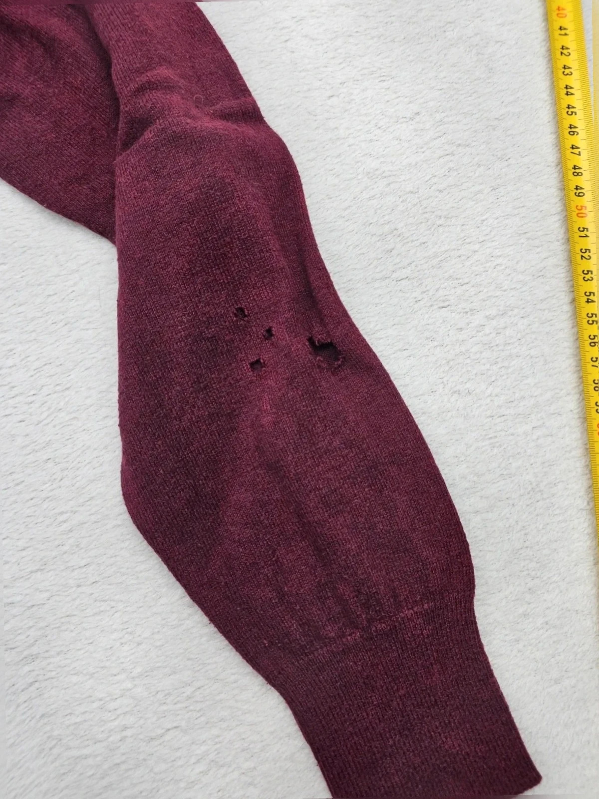 Pull col V superdry vintage Bordeaux XXL – Superdry – taille XXL 4