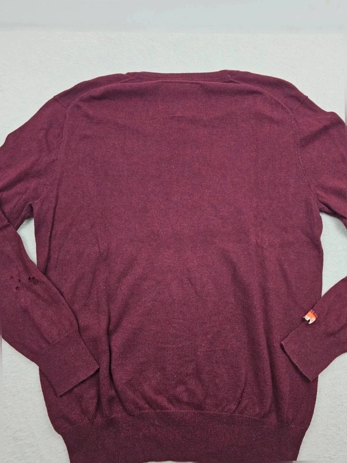 Pull col V superdry vintage Bordeaux XXL – Superdry – taille XXL 3