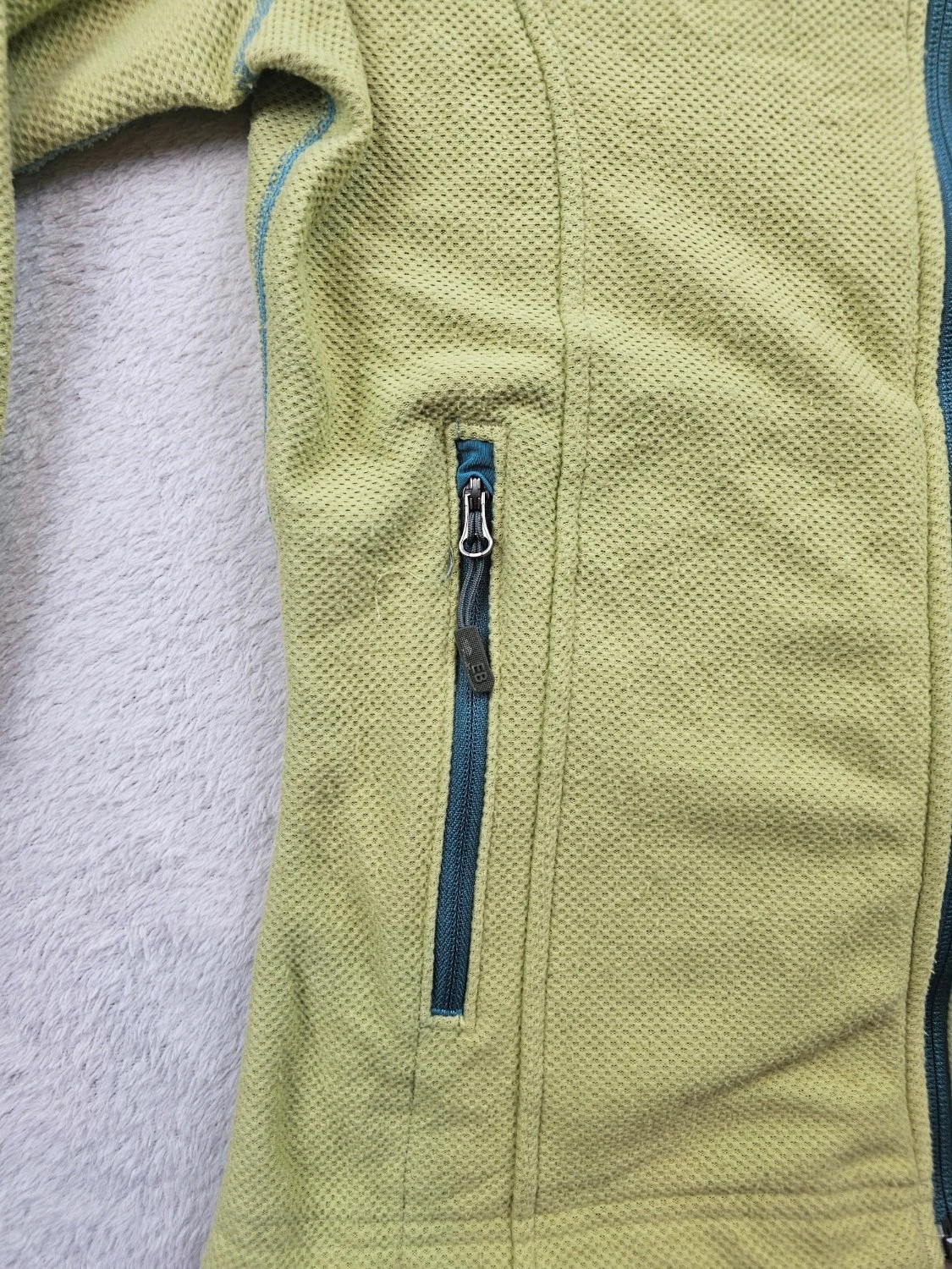 Veste polaire Eddie Bauer outdoor zippé randonnée poches mains logo brodé vert Femme taille S – Eddie Bauer – taille S / 36 / 8 4
