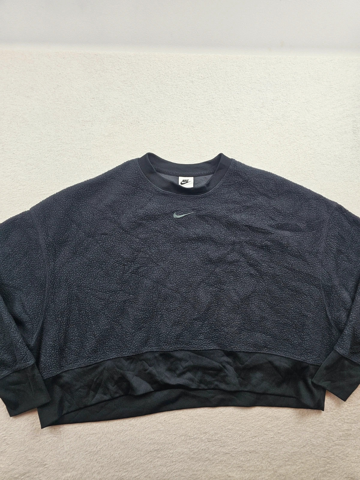 Nike Sweatshirt Molleton Noir Oversized M