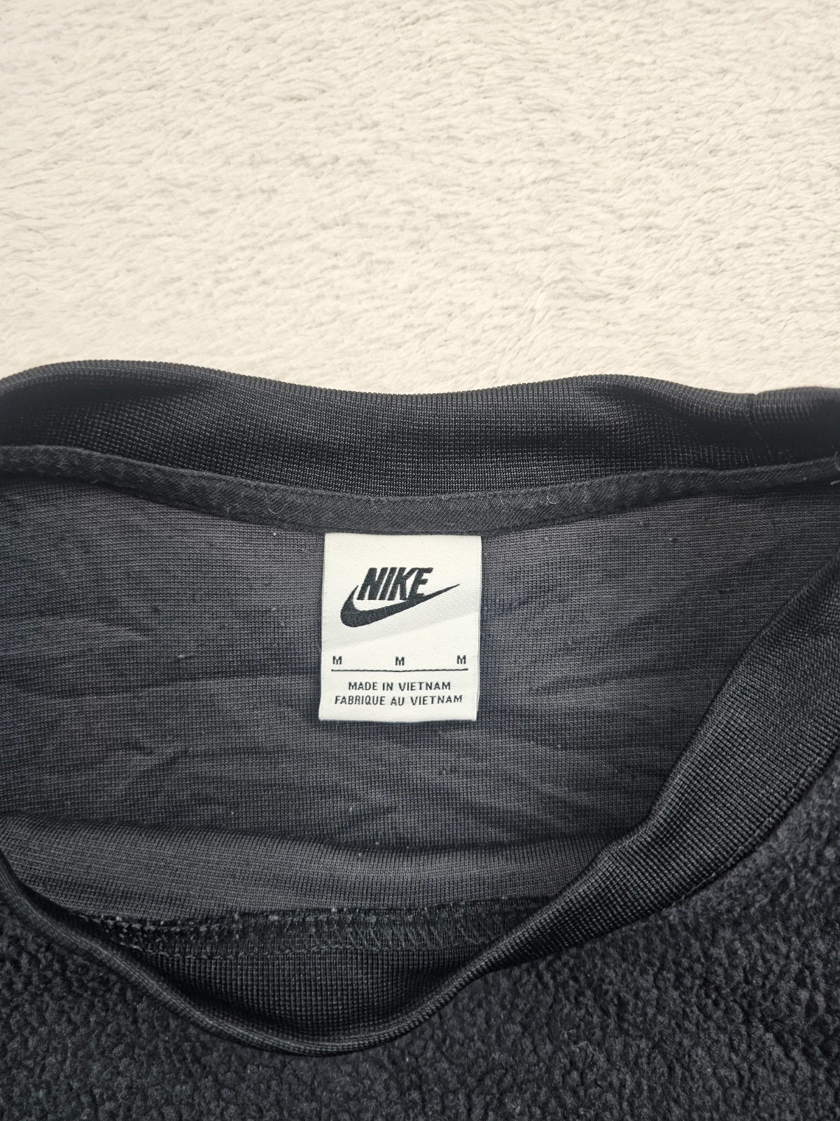 Nike Sweatshirt Molleton Noir Oversized M – Nike – taille M / 38 / 10 3