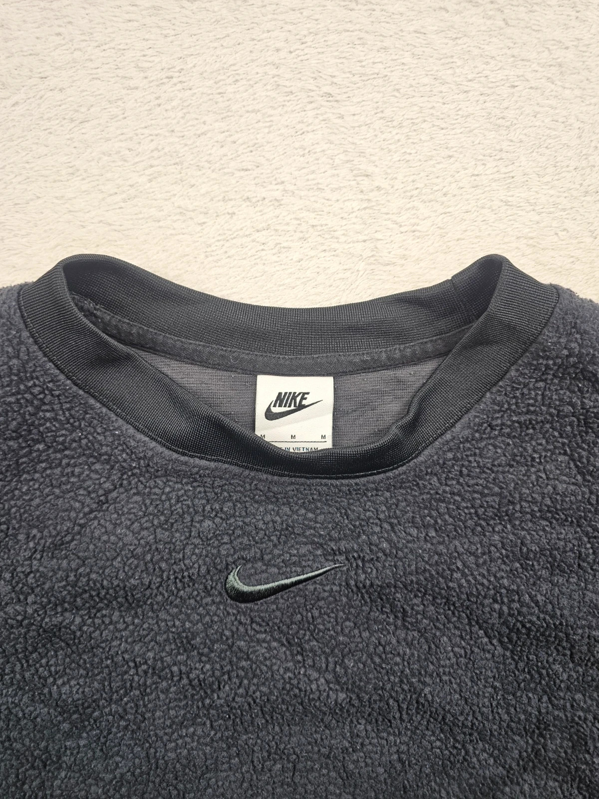 Nike Sweatshirt Molleton Noir Oversized M – Nike – taille M / 38 / 10 2