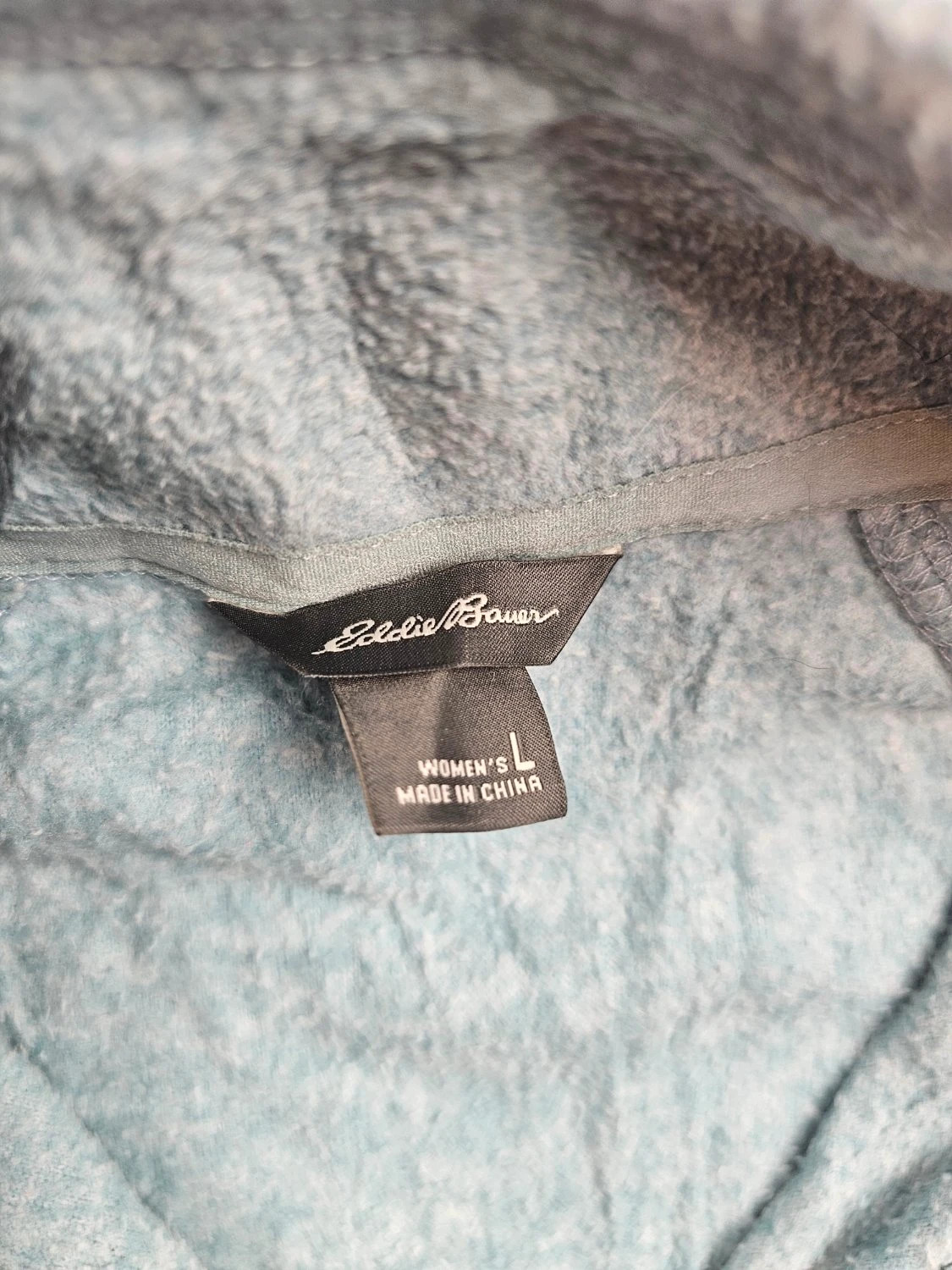 Veste polaire Eddie Bauer outdoor col zippé manches raglan demi-zip bleu Femme taille L – Eddie Bauer – taille L / 40 / 12 3