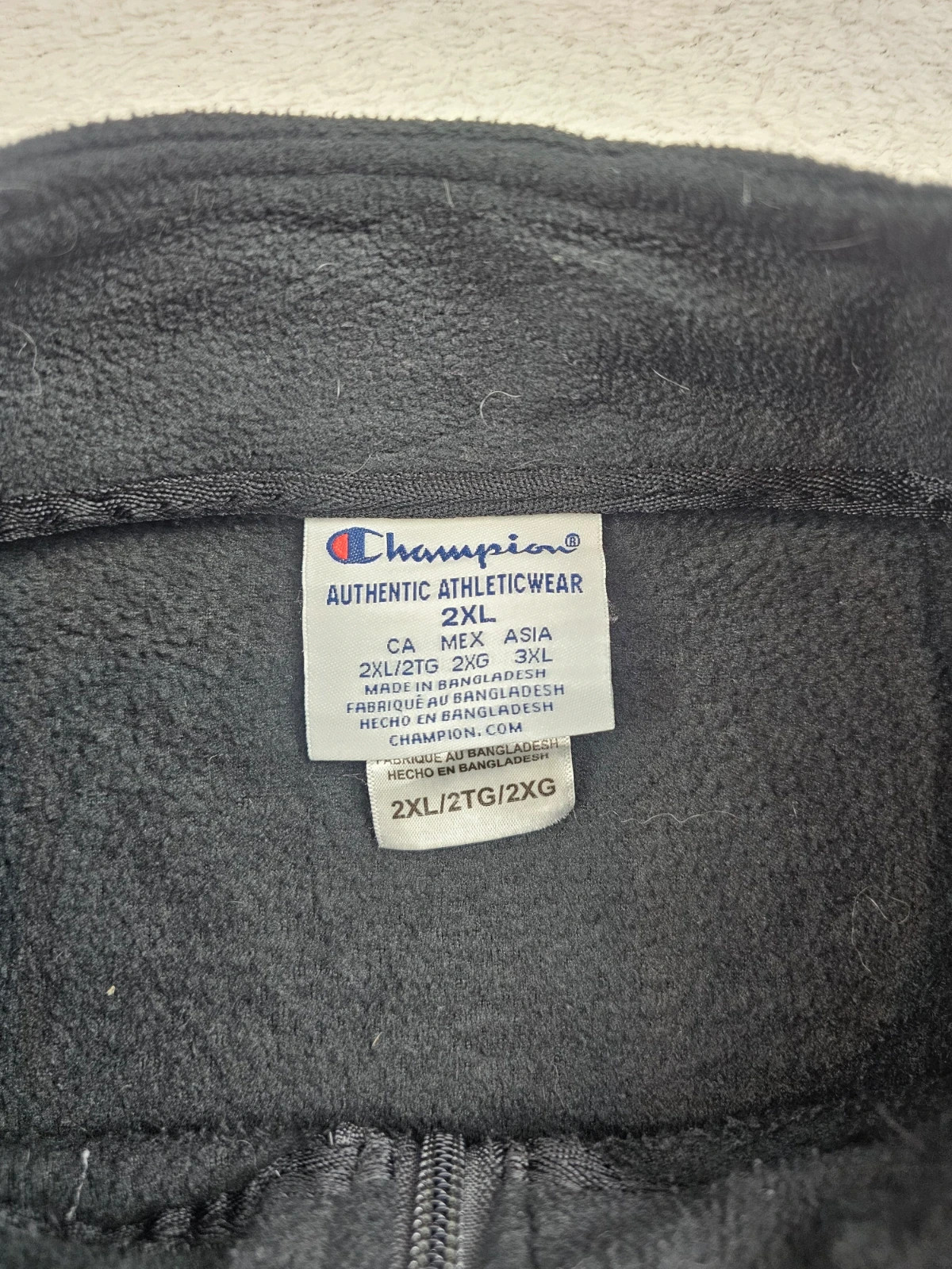 Champion Polaire Noir Logo Brodé 2XL – Champion – taille XXL 5