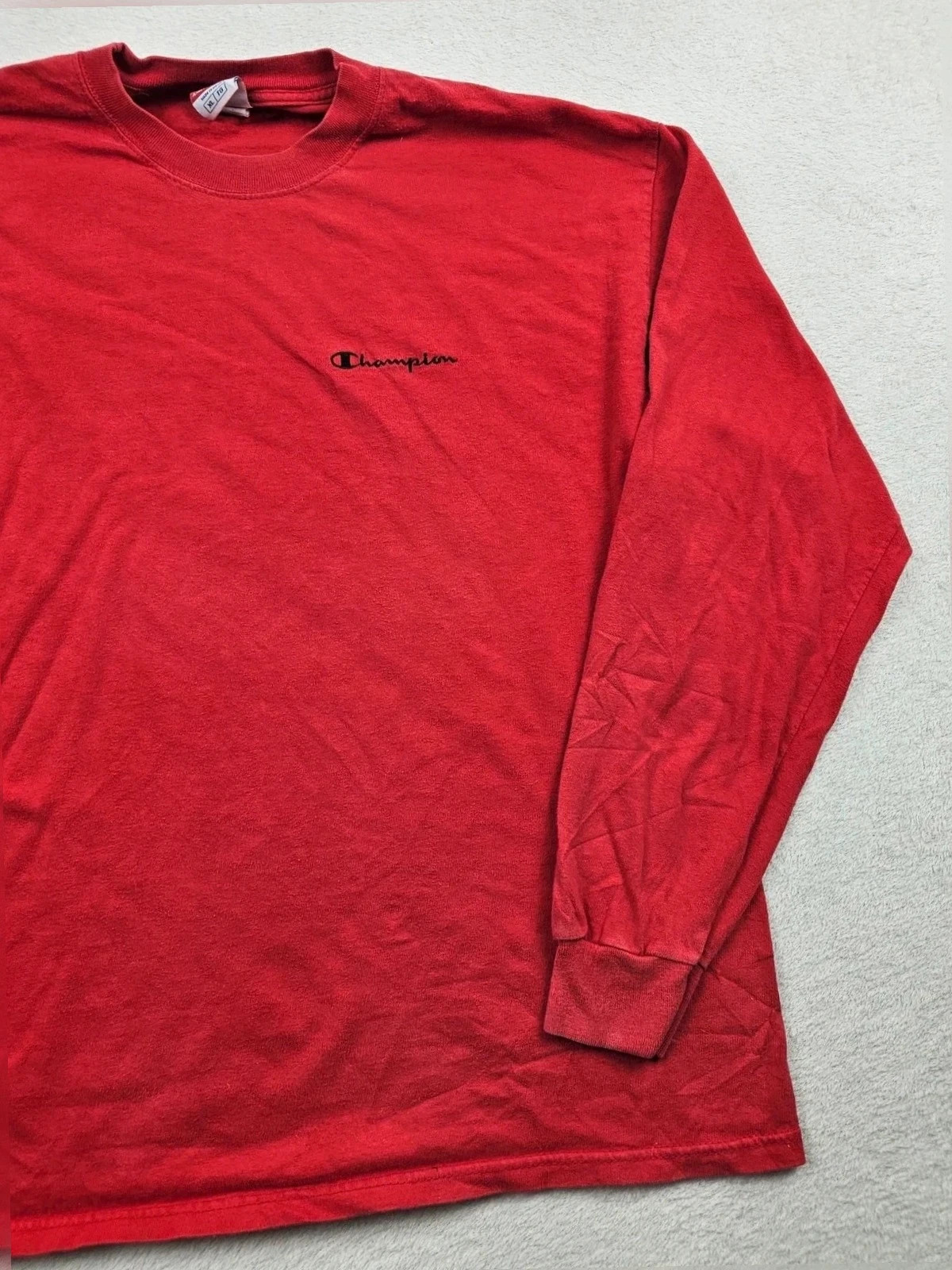 Pull Champion Rouge brodé XL – Champion – taille XL 2