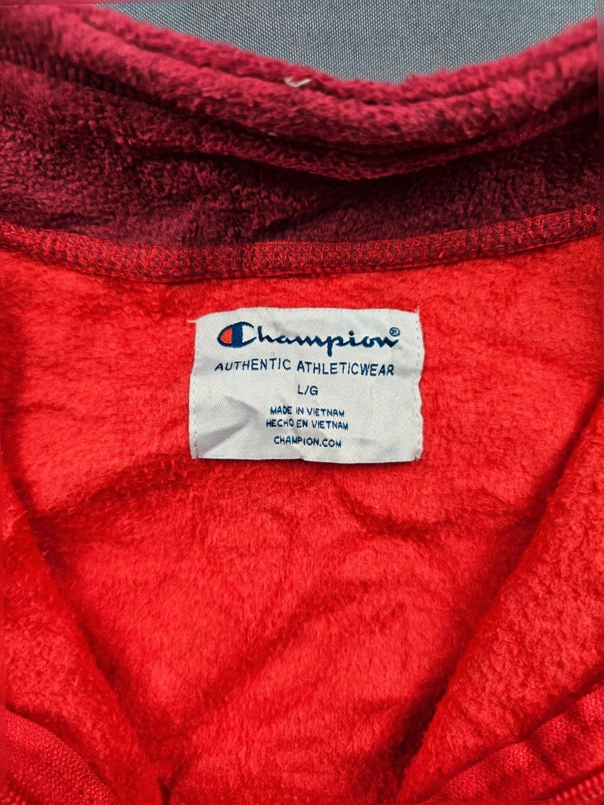 Champion veste Polaire Rouge Vintage L – Champion – taille L 3