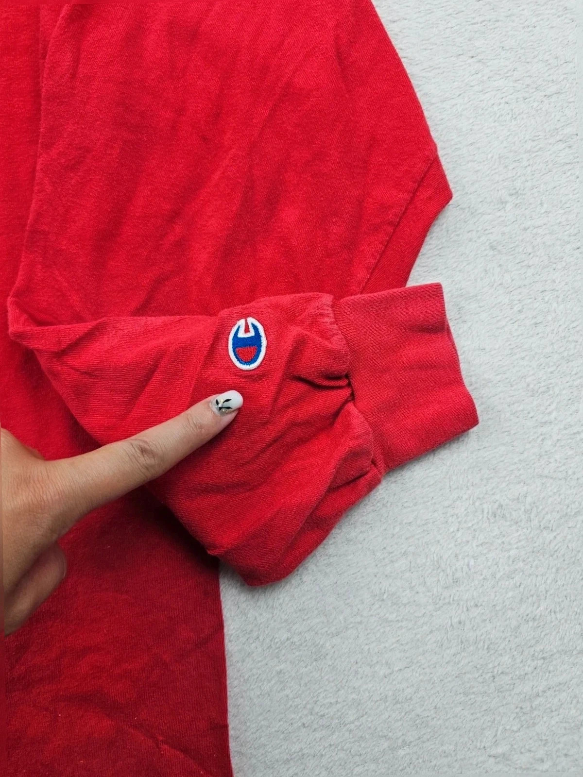 Pull Champion Rouge brodé XL – Champion – taille XL 4
